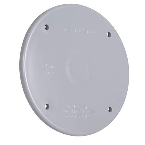 electrical junction box cover plate rounded deck|round electrical box outlet plates.